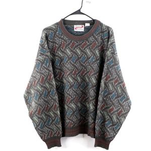 Vintage 90s Streetwear Ed Bassmaster Knit Sweater